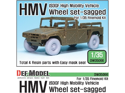 Jsdgf Hmv Sagged Wheel Set (For Finemolds 1/35) - image 1