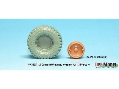 Us Cougar 4x4 Mrap Sagged Wheel Set (For Panda 1/35) - image 5