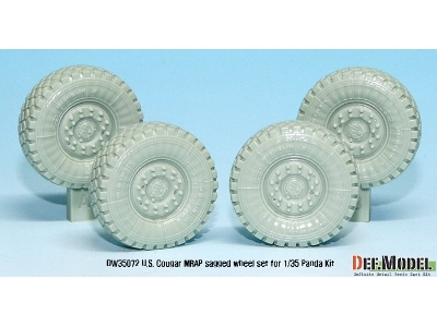 Us Cougar 4x4 Mrap Sagged Wheel Set (For Panda 1/35) - image 7