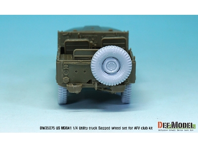 Us M38a1 4x4 Truck Sagged Wheel Set (For Afv Club 1/35) - image 10