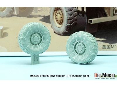 Us M1082 Lmtvt Mich. Sagged Wheel Set-1 (For Trumpeter 1/35) - image 3