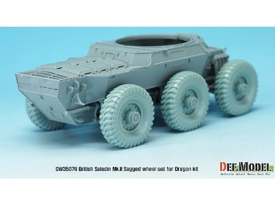 British Saladin Mk.Ii Sagged Wheel Set (For Dragon 1/35) - image 6