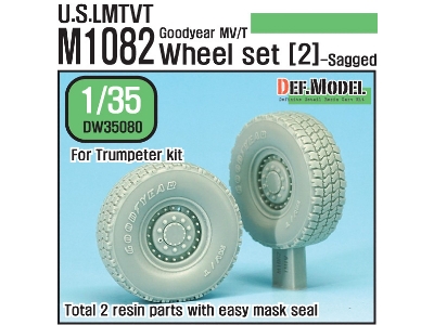 Us M1082 Lmtvt Gy Sagged Wheel Set-2 (For Trumpeter 1/35) - image 1