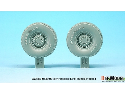 Us M1082 Lmtvt Gy Sagged Wheel Set-2 (For Trumpeter 1/35) - image 2