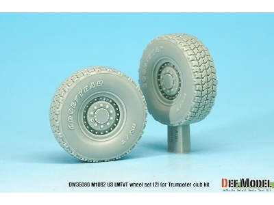 Us M1082 Lmtvt Gy Sagged Wheel Set-2 (For Trumpeter 1/35) - image 4