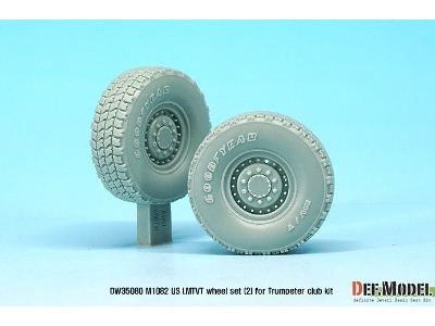 Us M1082 Lmtvt Gy Sagged Wheel Set-2 (For Trumpeter 1/35) - image 5