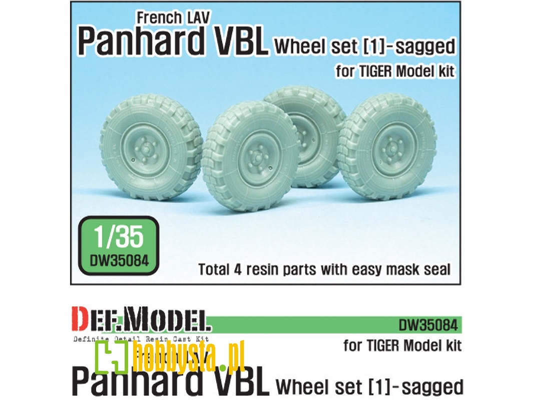 French Panhard Vbl Lav Sagged Wheel Set-1(For Tiger Model 1/35) - image 1