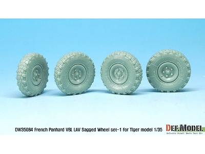 French Panhard Vbl Lav Sagged Wheel Set-1(For Tiger Model 1/35) - image 3