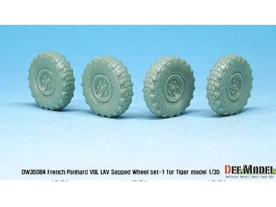 French Panhard Vbl Lav Sagged Wheel Set-1(For Tiger Model 1/35) - image 4