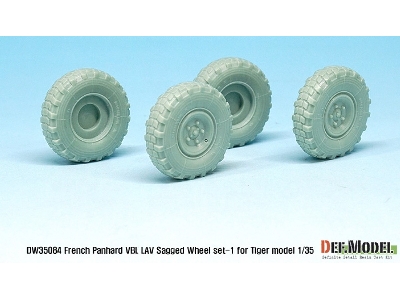 French Panhard Vbl Lav Sagged Wheel Set-1(For Tiger Model 1/35) - image 6