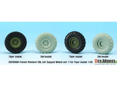 French Panhard Vbl Lav Sagged Wheel Set-1(For Tiger Model 1/35) - image 8