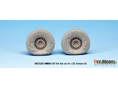 U.S. Hmmwv Mt Flat Tire Set (For Academy/Bronco/Tamiya 1/35 - image 3