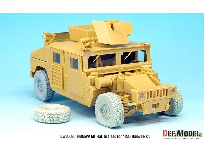 U.S. Hmmwv Mt Flat Tire Set (For Academy/Bronco/Tamiya 1/35 - image 7