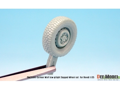 German Wolf Lkw Gl Light Sagged Wheel Set (For Revell 1/35) - image 9