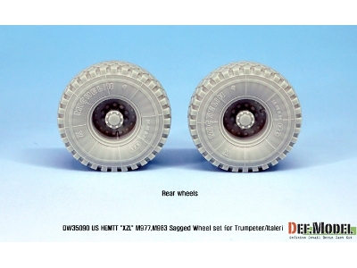 Us Hemtt Xzl M977,m983 Sagged Wheel Set (For Trumpeter/Italeri 1/35) - image 7