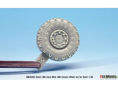 Italian Lmv Lince Xml Sagged Wheel Set (For Italeri 1/35) - image 5