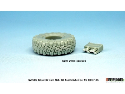 Italian Lmv Lince Xml Sagged Wheel Set (For Italeri 1/35) - image 7