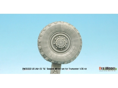 Us Lav-25 Xl Sagged Wheel Set (For Trumpeter 1/35) - image 4