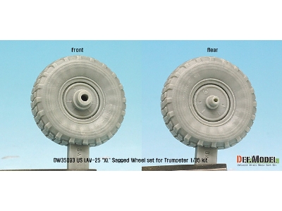 Us Lav-25 Xl Sagged Wheel Set (For Trumpeter 1/35) - image 5