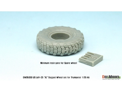 Us Lav-25 Xl Sagged Wheel Set (For Trumpeter 1/35) - image 8