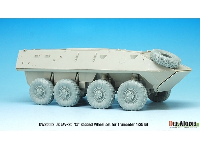 Us Lav-25 Xl Sagged Wheel Set (For Trumpeter 1/35) - image 9