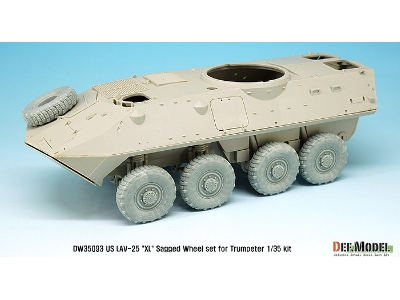 Us Lav-25 Xl Sagged Wheel Set (For Trumpeter 1/35) - image 13