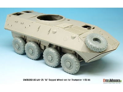 Us Lav-25 Xl Sagged Wheel Set (For Trumpeter 1/35) - image 14