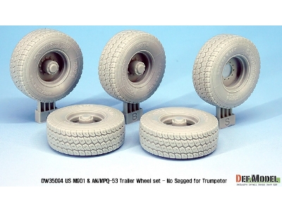 Us Mim-104 M901 & An/Mpq-53 Wheel Set - No Sagged (For Trumpeter 1/35) - image 5