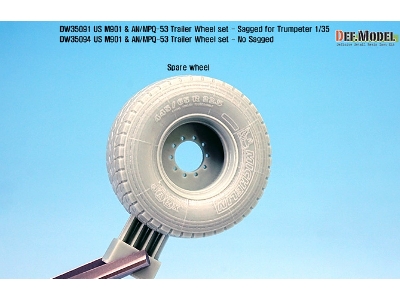 Us Mim-104 M901 & An/Mpq-53 Wheel Set - No Sagged (For Trumpeter 1/35) - image 7