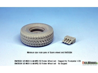 Us Mim-104 M901 & An/Mpq-53 Wheel Set - No Sagged (For Trumpeter 1/35) - image 9