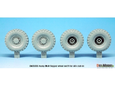 Us Husky Mk.Iii Sagged Wheel Set (For Afv Club 1/35) - image 3