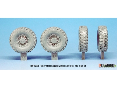 Us Husky Mk.Iii Sagged Wheel Set (For Afv Club 1/35) - image 4