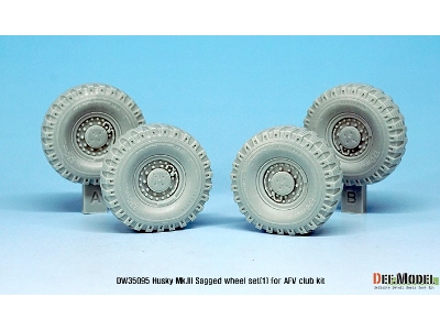 Us Husky Mk.Iii Sagged Wheel Set (For Afv Club 1/35) - image 7