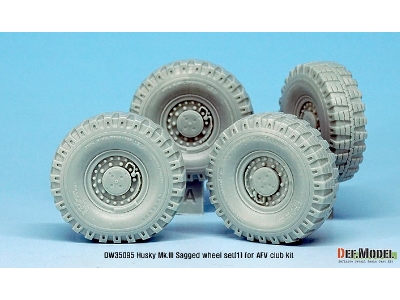 Us Husky Mk.Iii Sagged Wheel Set (For Afv Club 1/35) - image 8