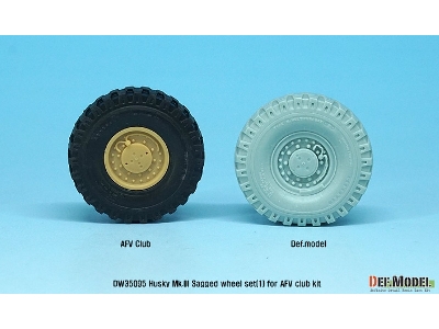 Us Husky Mk.Iii Sagged Wheel Set (For Afv Club 1/35) - image 9