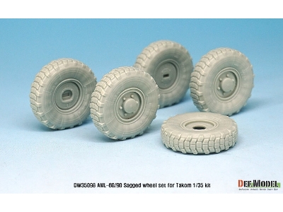 Franch Aml-60/90 Sagged Wheel Set (For Takom 1/35) - image 4