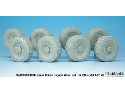 Kto Rosomak Nokian Sagged Wheel Set ( For Ibg Model 1/35) - image 4