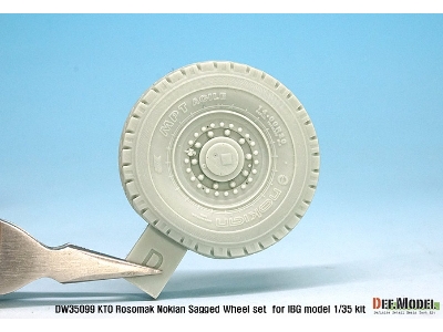 Kto Rosomak Nokian Sagged Wheel Set ( For Ibg Model 1/35) - image 7