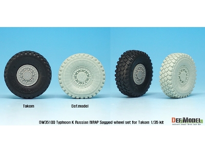 Russian Typhoon-k 6x6 Mrap Sagged Wheel Set - image 9