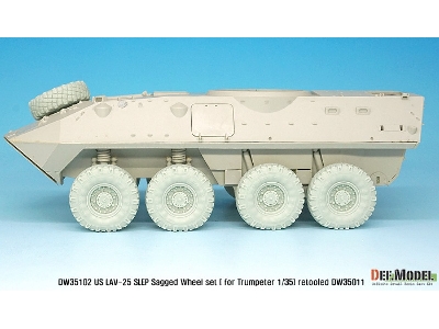 Us Lav-25 Slep Sagged Wheel Set (For Trumpeter 1/35) Retooled Dw35011 - image 5