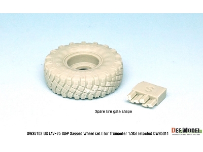 Us Lav-25 Slep Sagged Wheel Set (For Trumpeter 1/35) Retooled Dw35011 - image 10