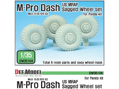 Us Matv M-pro Dash Sagged Wheel Set ( For Panda 1/35) - image 1