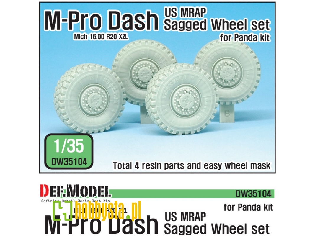 Us Matv M-pro Dash Sagged Wheel Set ( For Panda 1/35) - image 1