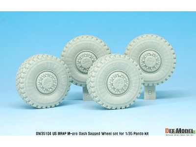 Us Matv M-pro Dash Sagged Wheel Set ( For Panda 1/35) - image 4