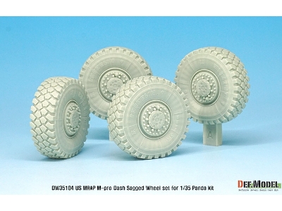 Us Matv M-pro Dash Sagged Wheel Set ( For Panda 1/35) - image 5