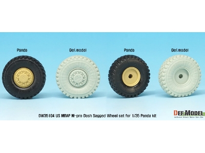 Us Matv M-pro Dash Sagged Wheel Set ( For Panda 1/35) - image 6