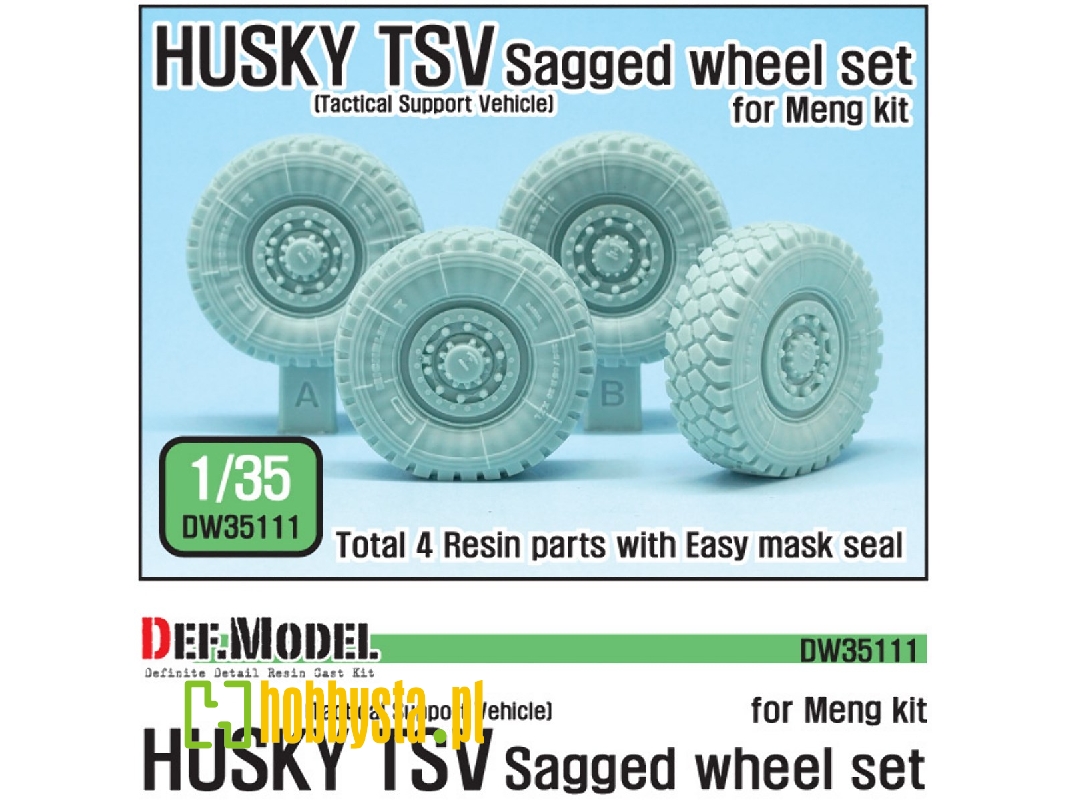 Uk Husky Tsv Sagged Wheel Set ( For Meng 1/35) - image 1