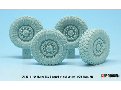 Uk Husky Tsv Sagged Wheel Set ( For Meng 1/35) - image 4