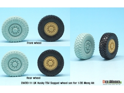 Uk Husky Tsv Sagged Wheel Set ( For Meng 1/35) - image 8
