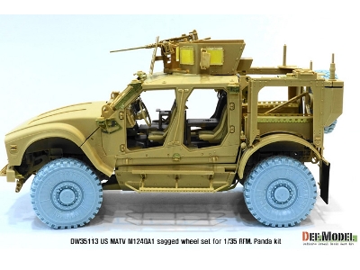 Us M1240a1 M-atv Sagged Wheel Set ( For Rfm 1/35) - image 5